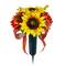17&#x22; Yellow &#x26; Orange Sunflower &#x26; Mum Cone by Ashland&#xAE;